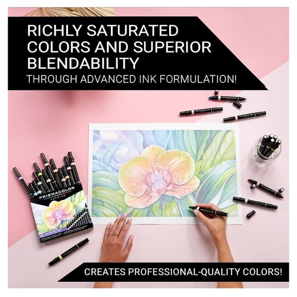 NEW Prismacolor Premier Dual-Ended Art Markers, Chisel /Fine Tips, Pastel Colors - Picture 3 of 7